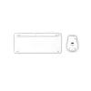Hama WKM-500 klaviatuur Hiir kaasas Kodu USB + RF Juhtmevaba + Bluetooth QWERTZ Saksa Hall, Valge
