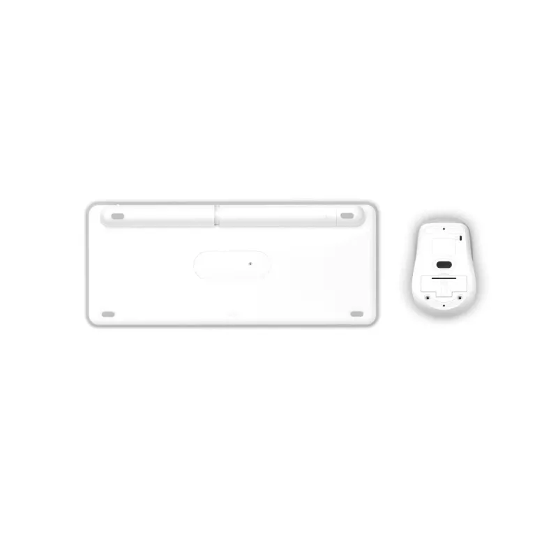 Hama WKM-500 klaviatuur Hiir kaasas Kodu USB + RF Juhtmevaba + Bluetooth QWERTZ Saksa Hall, Valge