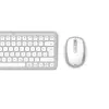 Hama WKM-500 klaviatuur Hiir kaasas Kodu USB + RF Juhtmevaba + Bluetooth QWERTZ Saksa Hall, Valge