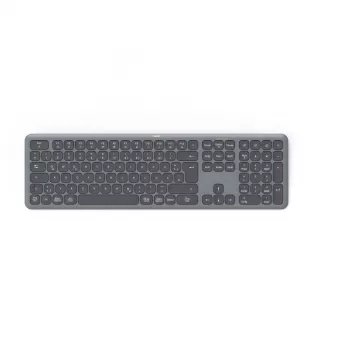Hama WK-550 klaviatuur Kodu/Kontor RF Juhtmevaba + Bluetooth QWERTZ Saksa Must, Tumehall