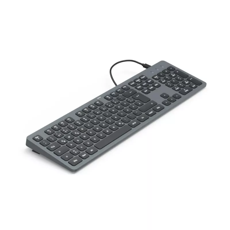 Hama CK-400 klaviatuur kodu/kontor USB QWERTZ saksa must, tumehall
