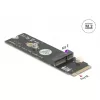 DeLOCK 64344 sisemine M.2 adapter, isane, must, 22x80x5 mm
