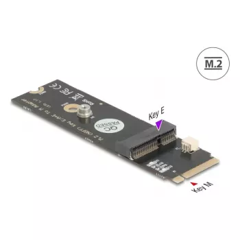 DeLOCK 64344 sisemine M.2 adapter, isane, must, 22x80x5 mm