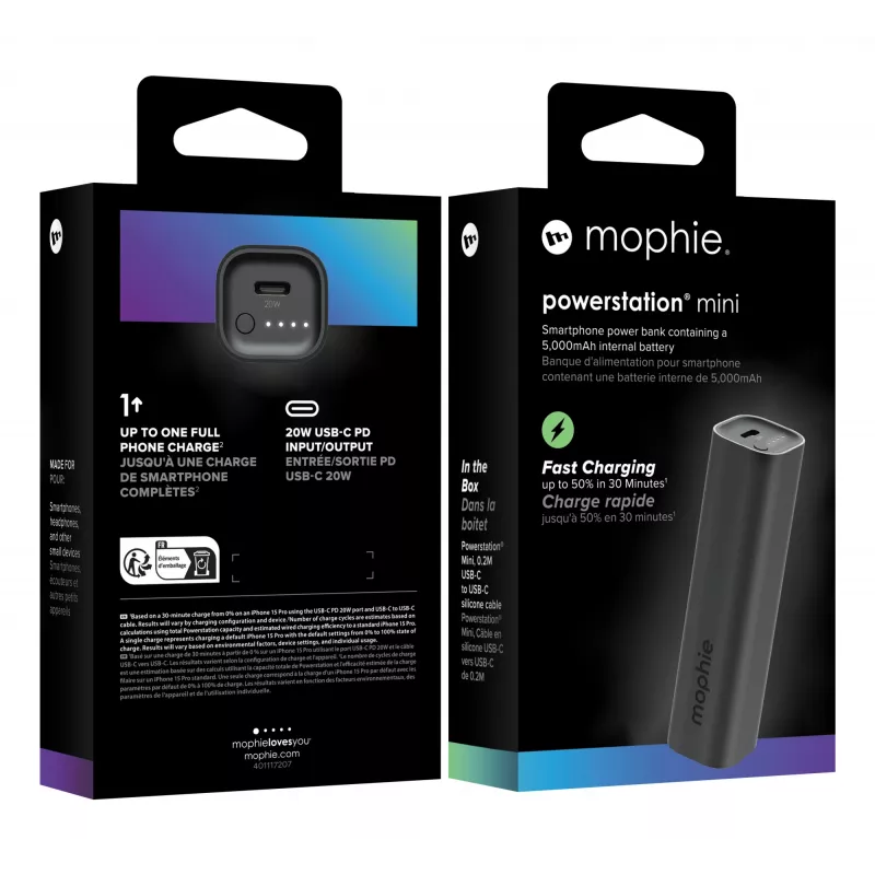 mophie Powerstation Mini 5000 mAh Must