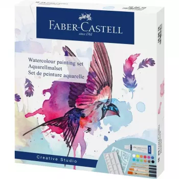 Akvarellmaalimiskomplekt Faber-Castell Creative Studio 18 tk Multi