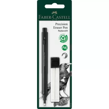 Kustutuskummist pliiats Faber-Castell Precision Pen kustutuskumm Plastik Must, 1 tk