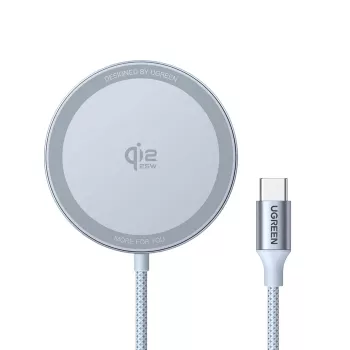 Autolaadija juhtmevaba UGREEN MagFlow (USB-toitega, 12 V sisend, hall) nutitelefonidele