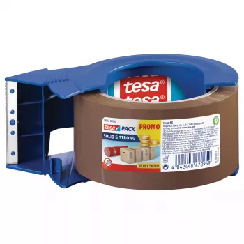 Pakkelint Tesa tesapack Solid and Strong PP 66 m × 50 mm koos jaoturiga