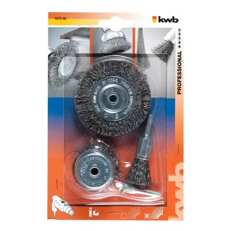 Poleerimisketas kwb Traatharjade komplekt 597500