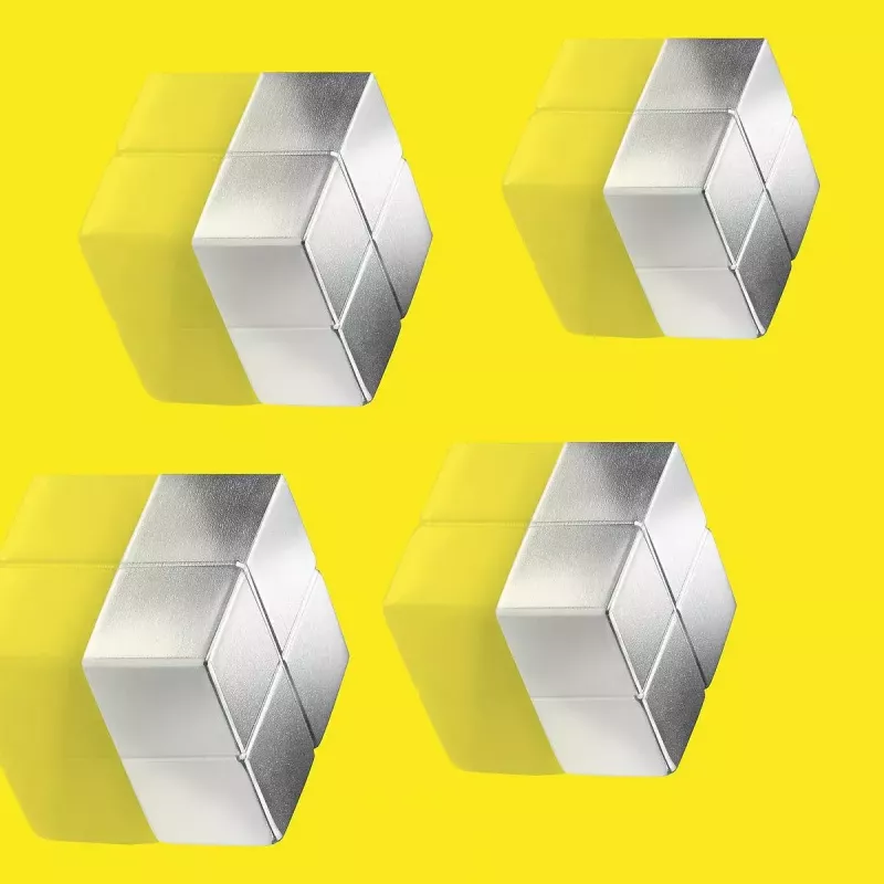 Käsitöömagnet ruudukujuline Sigel BA705 neodüüm hõbedane 20x20x10mm