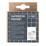 Käsitöömagnet ruudukujuline Sigel BA705 neodüüm hõbedane 20x20x10mm