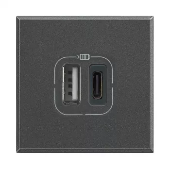 Legrand HS4287C2 pistikupesa 2x USB Antratsiit