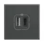 Legrand HS4287C2 pistikupesa 2x USB Antratsiit