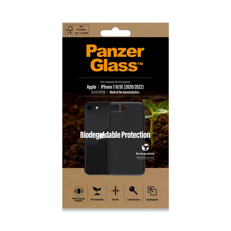Ümbris PanzerGlass Biodegradable ümbris iPhone 6 6s SE 2020 2022 7 8 Must