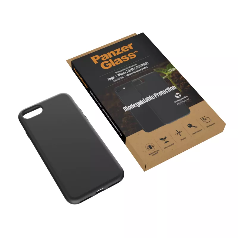 Ümbris PanzerGlass Biodegradable ümbris iPhone 6 6s SE 2020 2022 7 8 Must