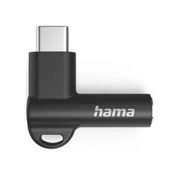 Hama 00201701 kaabel-soo vahetaja USB-C 3.5mm Must