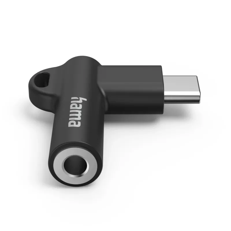 Hama 00201701 kaabel-soo vahetaja USB-C 3.5mm Must