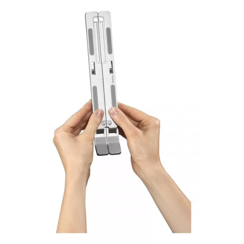 Hama Alumiiniumist sülearvuti alus Hõbedane 39.6 cm (15.6 tolli)
