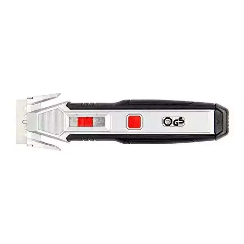 Wedo 78 888 tarbenuga must-punane-hõbedane klõpsatava teraga 50mm laius 175mm pikkus