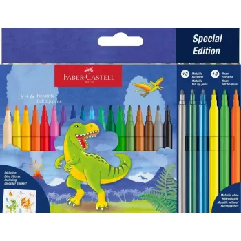 Viltpliiats Faber-Castell 554222 Mitmevärviline 24 tk