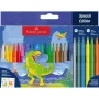 Viltpliiats Faber-Castell 554222 Mitmevärviline 24 tk