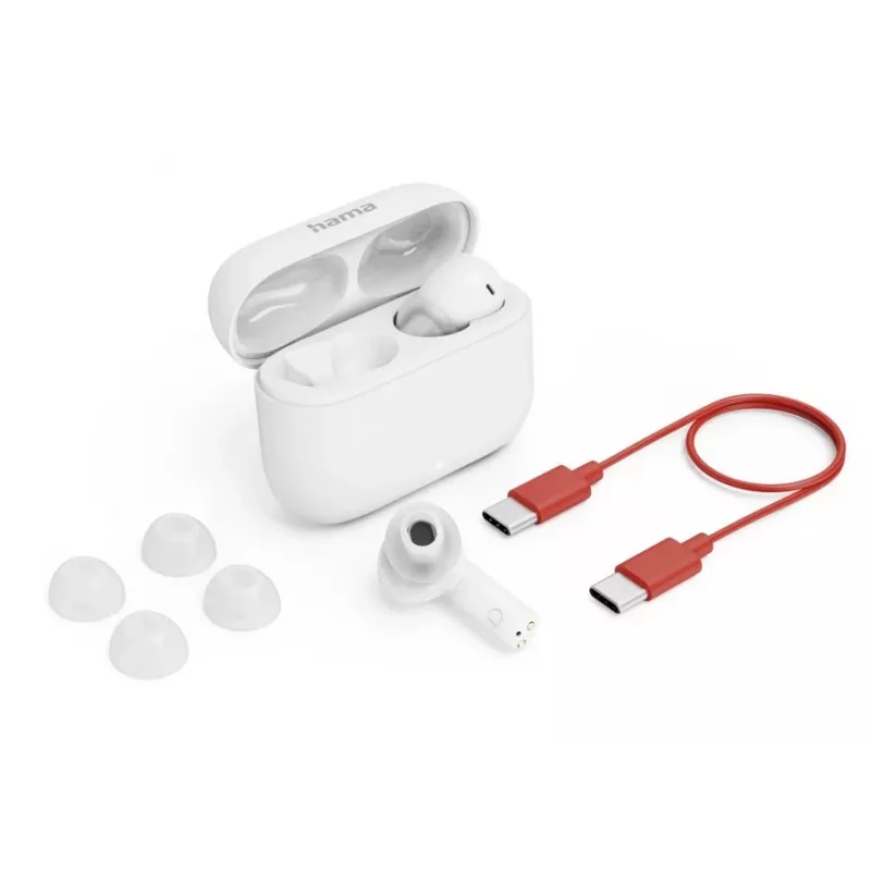 Hama Passion Clear II Peakomplekt True Wireless Stereo (TWS) Kõrvasisesed Kõned/Muusika Bluetooth Valge