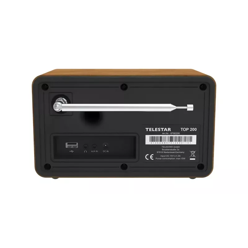 Internetiraadio Imperial Telestar 5701200 — Digitaalne tuuner, DAB+ FM, 10 W, 2,4-tolline TFT, puiduvärvi
