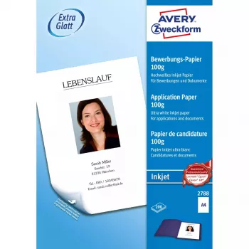 Printimispaber A4 Avery 2788 Satiinvalge