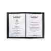 Folder Sigel SM115 Leather Linen plastik Must A5