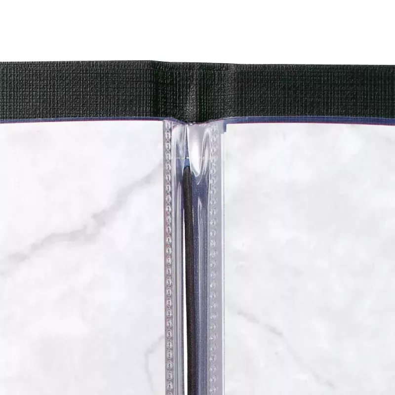 Kaust Sigel SM110 Nahk Linane Plastik Must A4