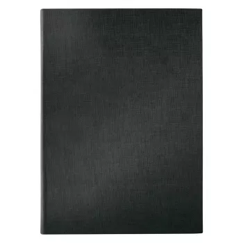 Kaust Sigel SM110 Nahk Linane Plastik Must A4
