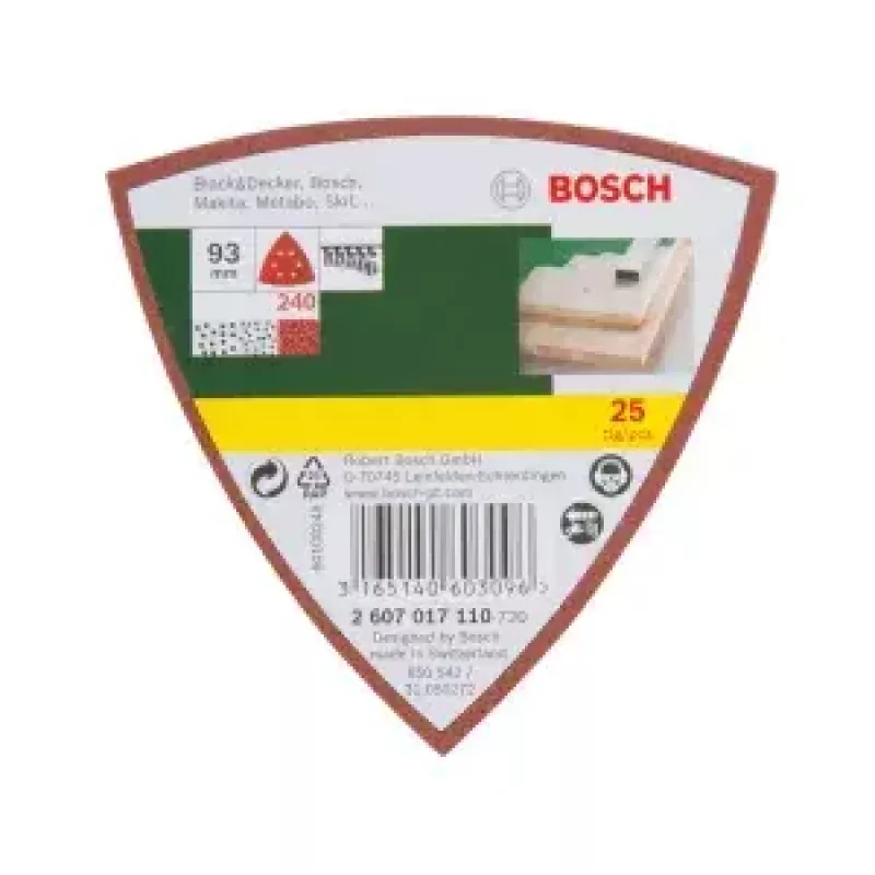 Bosch 2607017110 25 tk lihvimisleht