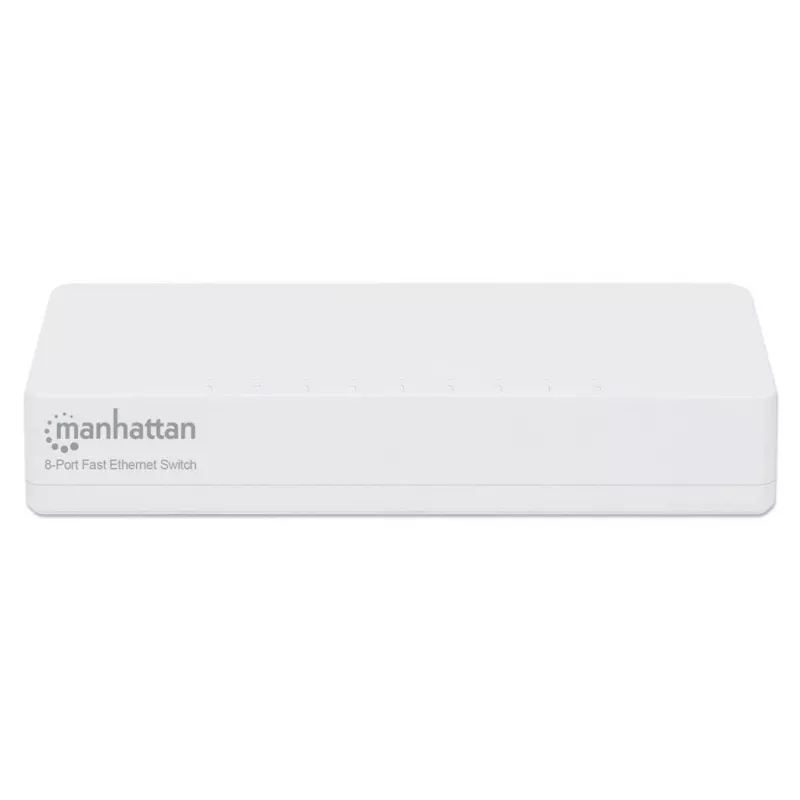 Manhattan 8-pordiline kiire Etherneti lüliti, plastist, kolmeaastane garantii, karp