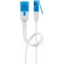 Lame patch-kaabel Goobay CAT 6A U/UTP valge 5 m