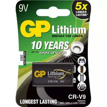 Ühekordne patarei GP Batteries CR-V9 9V liitium