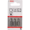 Kruvikeeraja otsak Bosch 2607001722 eriti kõva kuuskant 3 mm 25 mm 3 tk