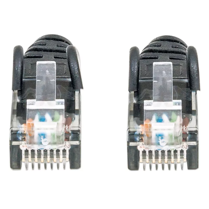 Intellinet võrgukaabel, Cat6, 20 m, must, CCA, U/UTP, PVC, RJ45, kullatud kontaktidega, takerdumisvastane, kaablikaitse, eluaegne garantii