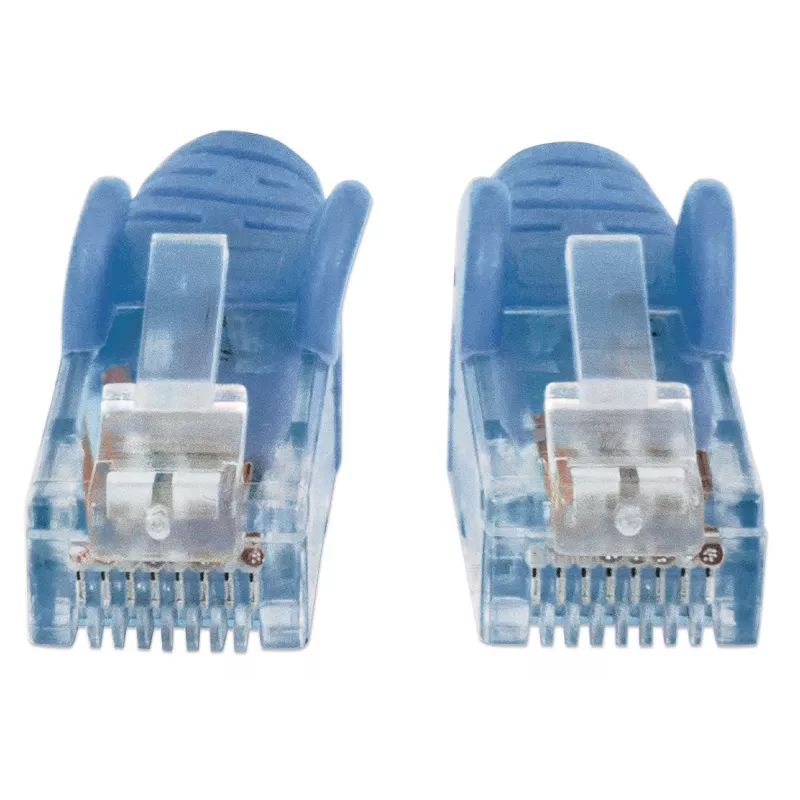 Intellinet võrgujuhtme, Cat6, 20m, sinine, CCA, U/UTP, PVC, RJ45, kullatud kontaktid, tõmbevaba, saapaga, eluaegne garantii