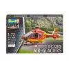 REVELL EC135 Air-Glaciers rootorlennuki mudel, montaažikomplekt, mõõtkavas 1:72, pikkus 143 mm, rootori läbimõõt 140 mm