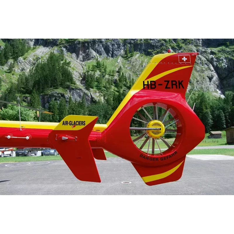 REVELL EC135 Air-Glaciers rootorlennuki mudel, montaažikomplekt, mõõtkavas 1:72, pikkus 143 mm, rootori läbimõõt 140 mm