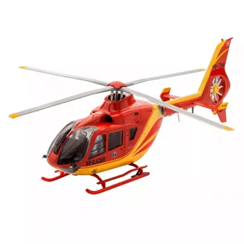 REVELL EC135 Air-Glaciers rootorlennuki mudel, montaažikomplekt, mõõtkavas 1:72, pikkus 143 mm, rootori läbimõõt 140 mm