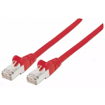 Intellineti võrguparanduskaabel, Cat7 kaabel / Cat6a pistikud, 7,5 m, punane, vask, S/FTP, LSOH / LSZH, PVC, RJ45, kullatud kontaktid, takerdumisvaba, tömbetõkestusega, eluaegne garantii