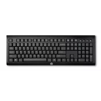HP K2500 juhtmevaba klaviatuur, täissuuruses (100%), juhtmevaba, RF-juhtmevaba, must