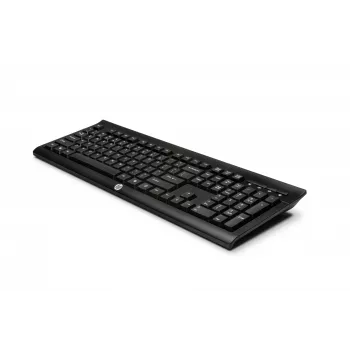 HP K2500 juhtmevaba klaviatuur, täissuuruses (100%), juhtmevaba, RF-juhtmevaba, must