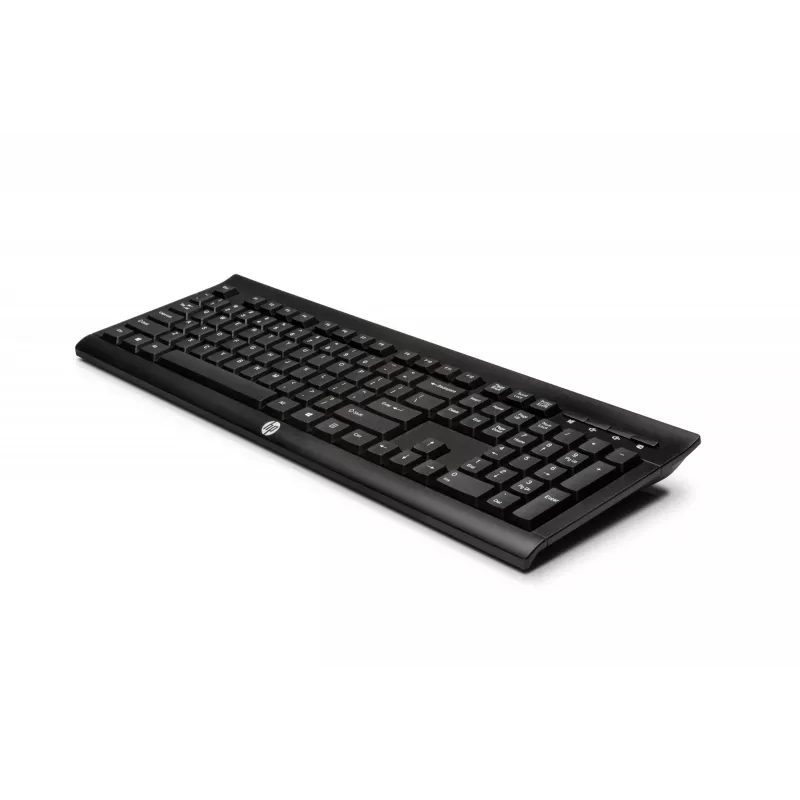 HP K2500 juhtmevaba klaviatuur, täissuuruses (100%), juhtmevaba, RF-juhtmevaba, must