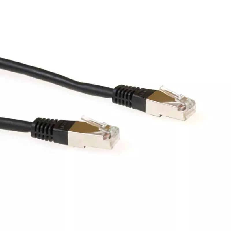 ACT Must 10 meetri F/UTP CAT5E patch-kaabel RJ45-pistikutega