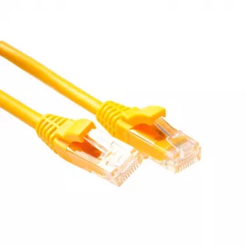 ACT kollane 1,5 m U/UTP CAT5E komponenditasemel paigalduskaabel RJ45-pistikutega