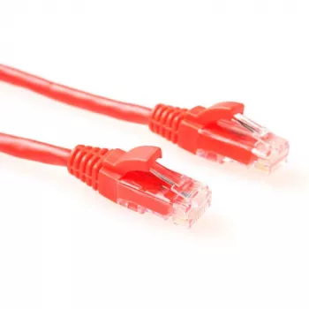 ACT punane 5-meetrine U/UTP CAT6 patch-kaabel komponendi tasemel RJ45-pistikutega