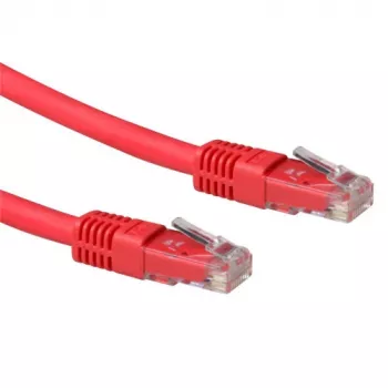 ACT punane 10 meetri LSZH U/UTP CAT6A ühenduskaabel RJ45 pistikutega