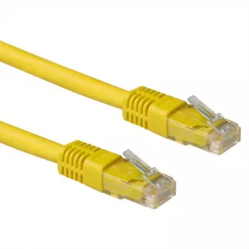 ACT kollane 0,5 meetrine LSZH U/UTP CAT6A paigalduskaabel RJ45 pistikutega